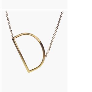 Savvy Cie 14K Gold Plated Initial J Necklace